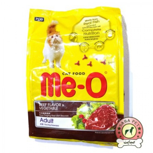 Cat Food Me O Beef Flavor And Vegetable Adult 1.2Kg 8850477001602